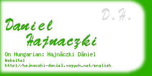 daniel hajnaczki business card